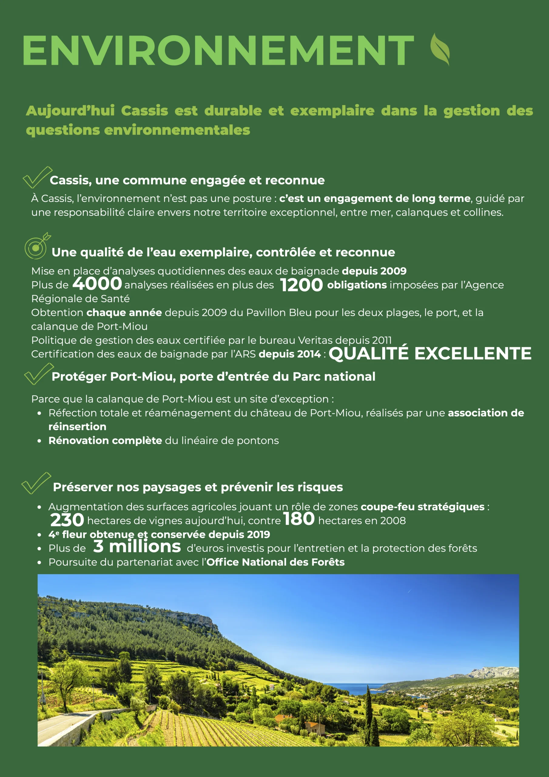 Notre parti CASSIS - PROGRAMME ENVIRONNEMENT