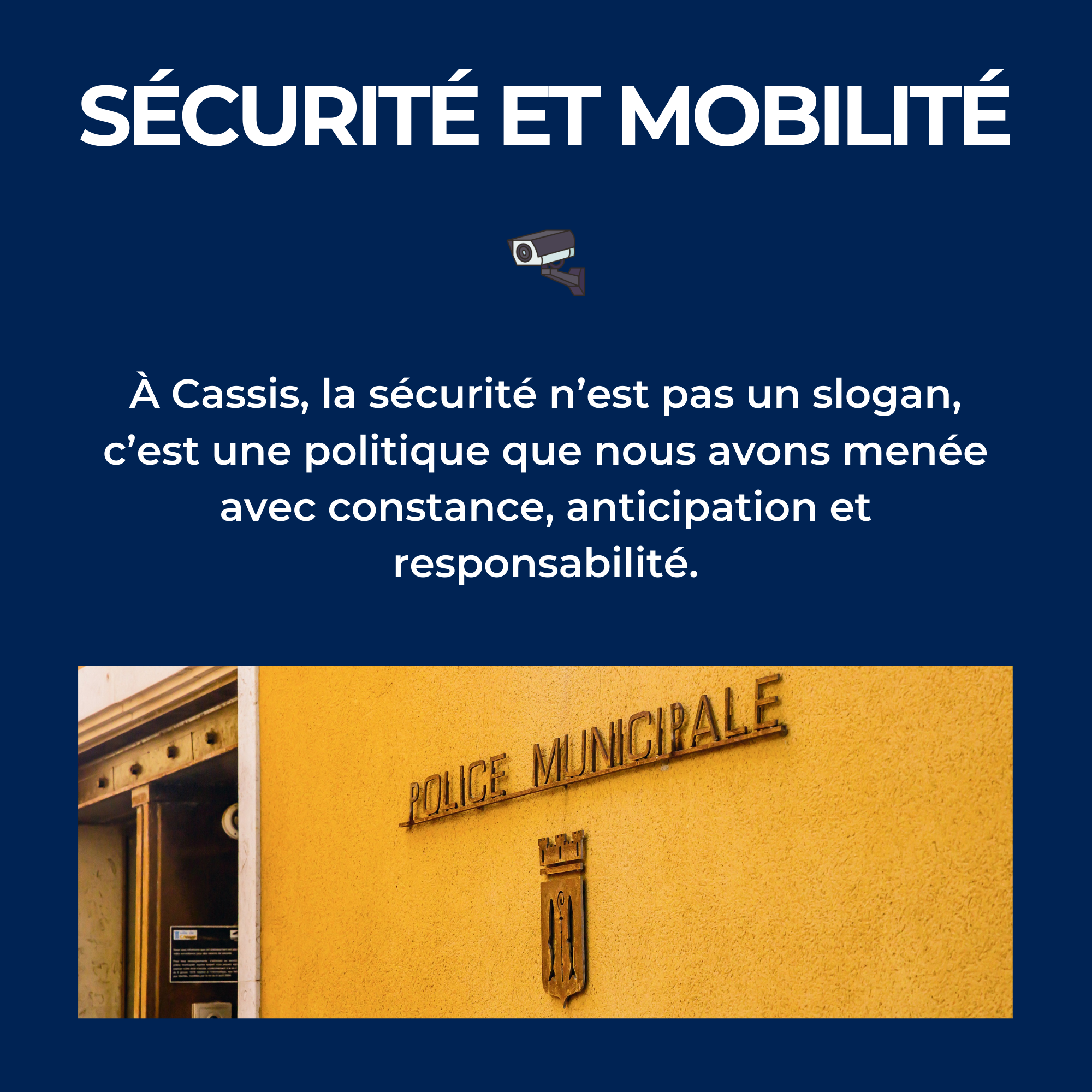 Notre parti CASSIS - PROGRAMME SÉCURITÉ ET MOBILITÉ