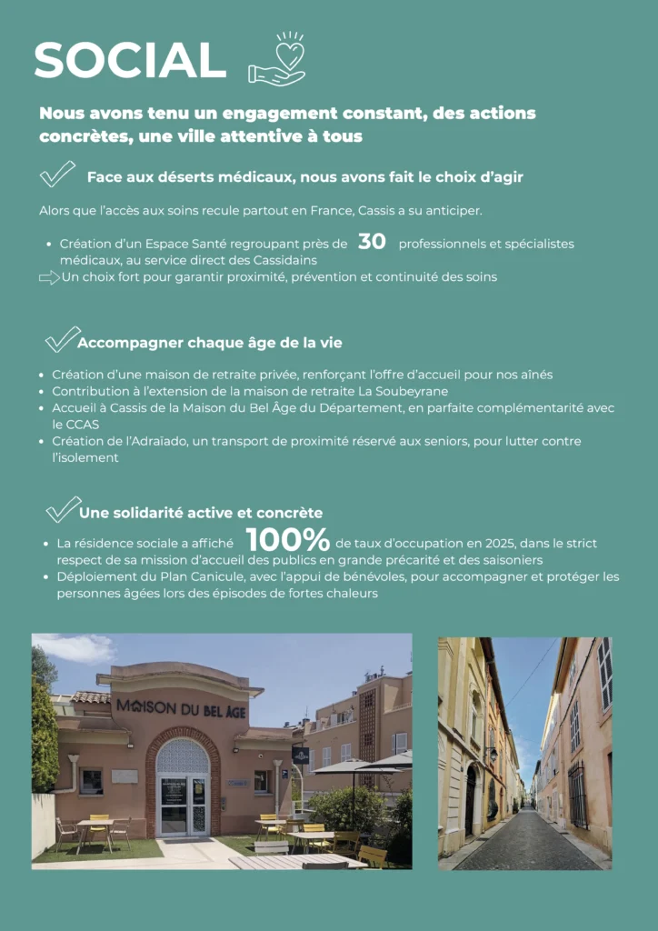 Notre parti CASSIS - PROGRAMME SOCIAL