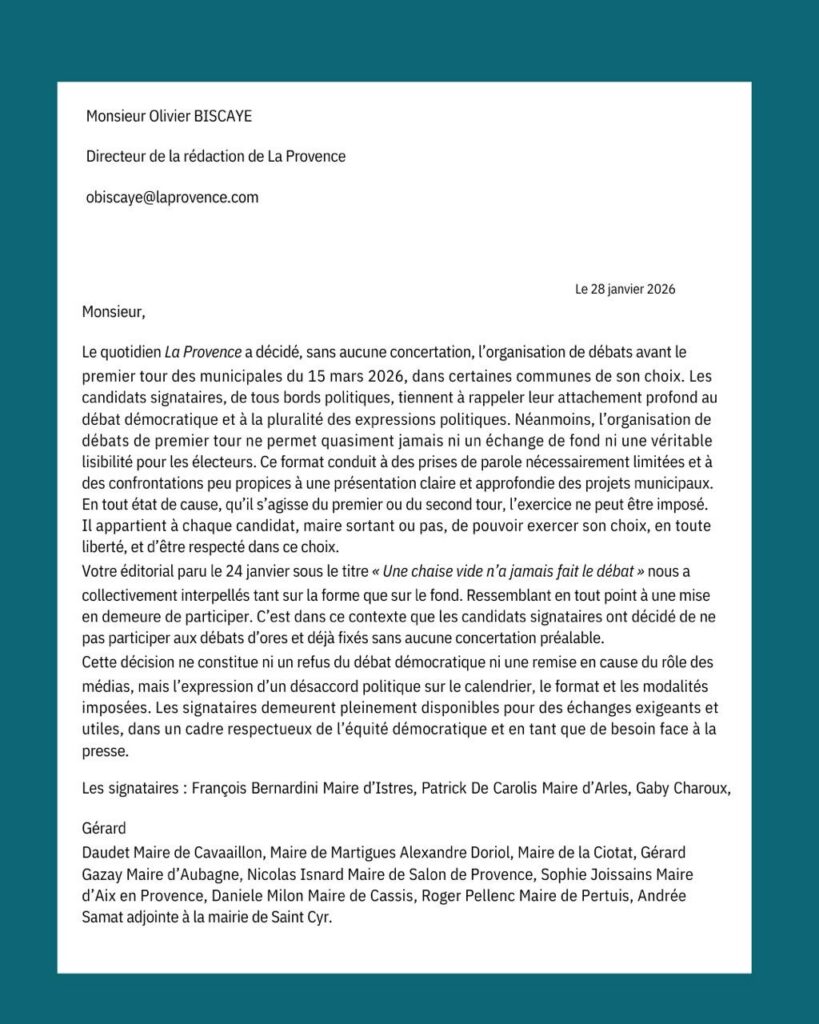 Notre parti CASSIS - COMMUNIQUÉ débat 03 février 2026 - Municipales CASSIS 2026